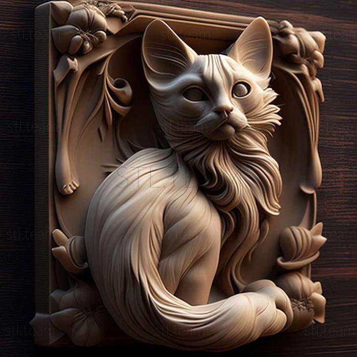 3D модель Балийская кошка (STL)